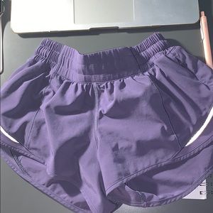 Size 2 Lululemon purple shorts